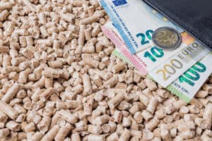 pellets avec des billets de 10 et 20 euros.