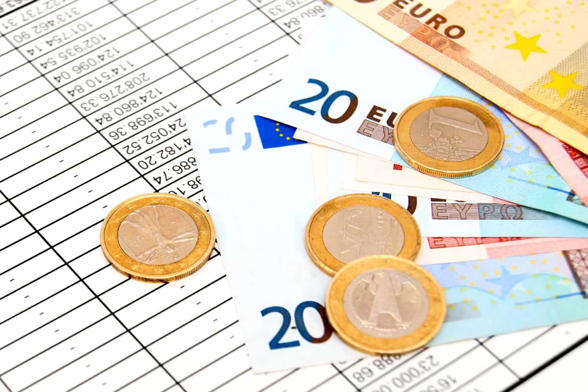 billets et pièces en euros