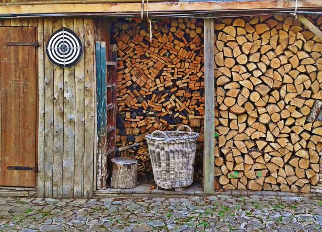 stock de bois