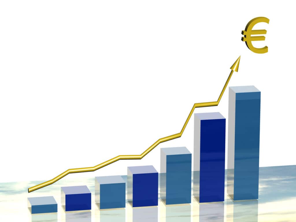 courbe croissance augmente