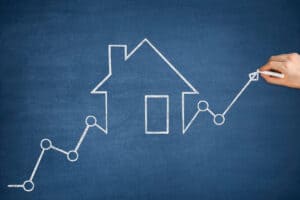 graphique vente maison en hausse
